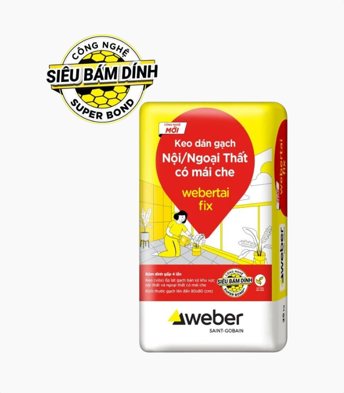 Thiết kế chưa có tên (2) Keo Dán Gạch Nội Thất Webertai FIX (Trắng) - Ảnh 1