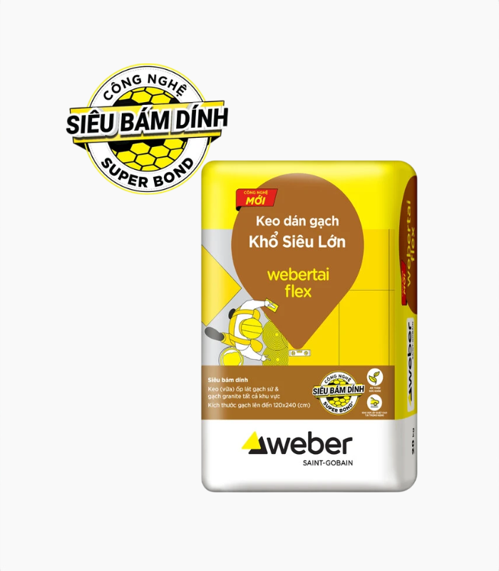 Thiết kế chưa có tên (3) Keo Dán Gạch Nội Thất Webertai FLEX (Trắng) - Ảnh 1